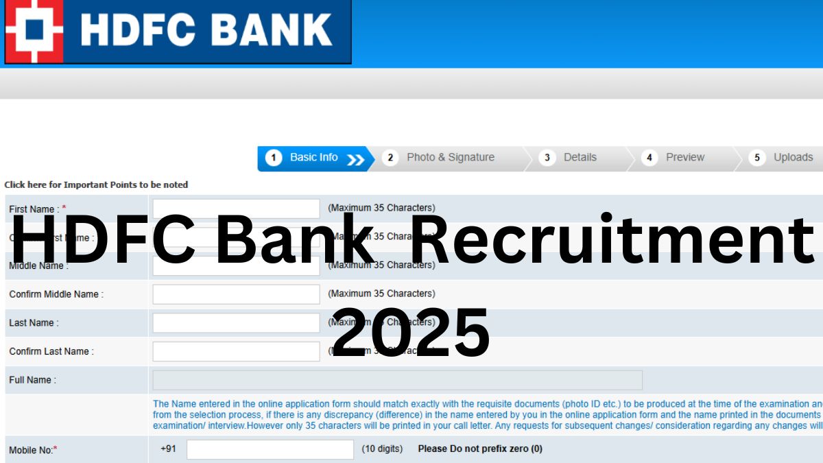 HDFC Bank PO Recruitment 2025