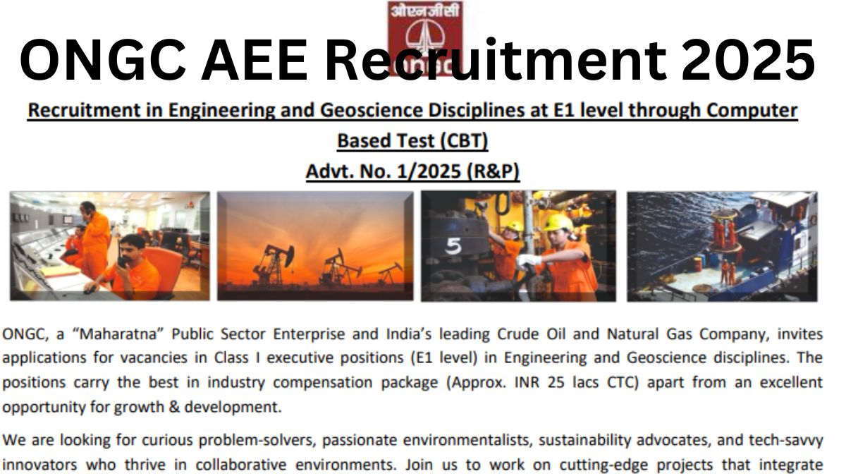 ONGC AEE Recruitment 2025