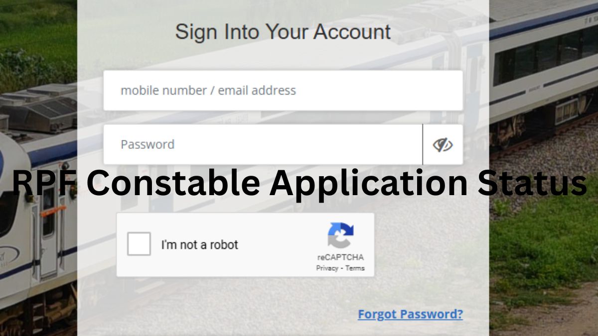 RPF Constable Application Status