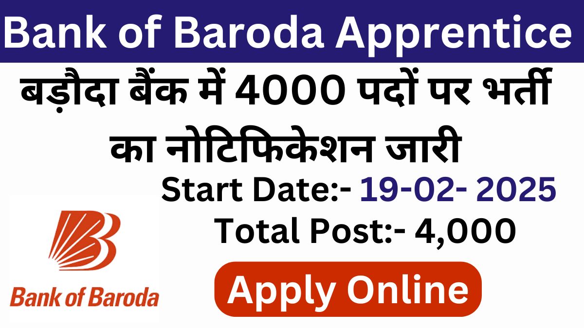 Bank of Baroda Apprentice Recruitment 2025