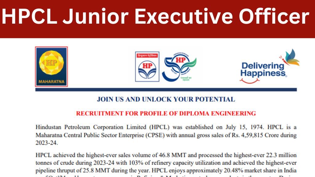 HPCL Junior Executive Officer Recruitment 2025