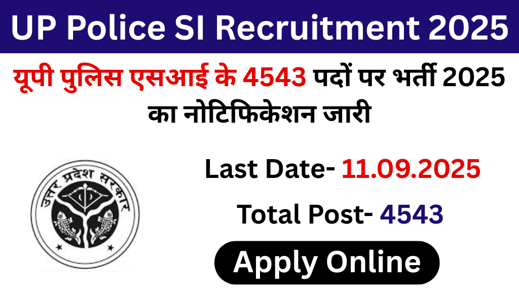 UP Police SI Recruitment 2025